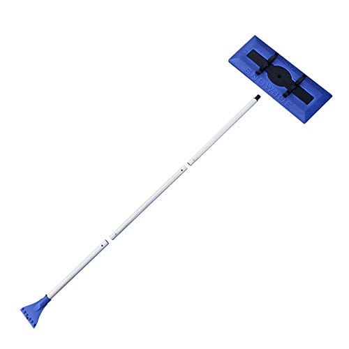 Snow Joe SJBLZD 2in1 Snow Broom with 18Inch Foam Head + Large Ice