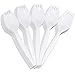 Plastic Disposable Sporks White Cutlery 115 Pk