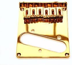 Telecaster Guitar Bridge Gold Single Coil Modern Saddles+Screws+Key