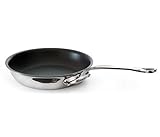 Mauviel Made In France M'Cook 5 Ply Stainless Steel 5214.30 11.8 Inch Round Non Stick Frying Pan, Cast Stainless Steel Handle