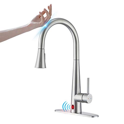 Touchless & Touch Activation Pull Down Kitchen Faucet , ARRISEA High