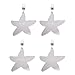 Cosmos Set of 4 Stainless Steel Starfish Shaped Table Cover Tablecloth Weights (Starfish)