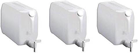 Tolco 2.5 Gallon Plastic Dispenser Carboy with Spigot, HDPE, Natural ((4.Units))
