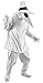 elope Mad Spy Vs. Spy Costume, White, Large/X-Large