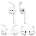 WERO Earhooks Cover for AirPods,(with Storage Box) Replacement Earbuds/Ear Tips with Secure Fit Ear Hooks Wing Applicable for Apple AirPods/EarPods, White, 3 Pairs (Size L/M/S)