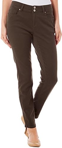 Vanilla Star Womens Solid Knit Skinny Pants 16 Olive green