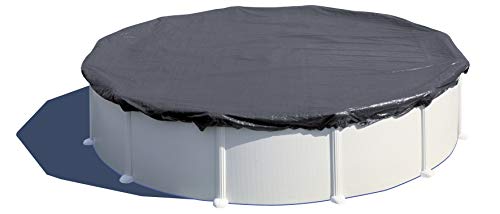 GRE CIPR301 – Winter Cover for Round Pools with a Diameter of 300 cm, Thickness 120 g/m², Colour: Black