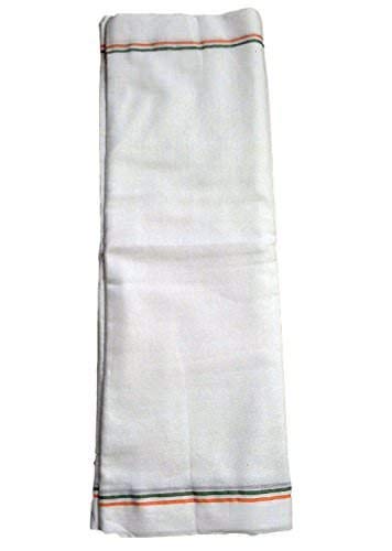 Men's Ethnic and Traditional Cotton Patka (White, Free Size)