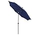 California Umbrella Astella ALUS906117-P04 Alus Series 9 ft. Economy Market Umbrella – Navy Blue/Bronze