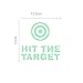 Funny Hit The Target Toilet Sticker Grow in Dark WC Wall Sticker Decal Toilet Seat Sticker