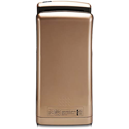 interhasa! Hand Dryer, Automatic Hand air Dryer, Powerful 1800W, Dry Hands in 5s, Low Noise 65 dB, ABS Material, for Home or Commercial Bathrooms, Hotel, Restaurant(Gold, 110V)