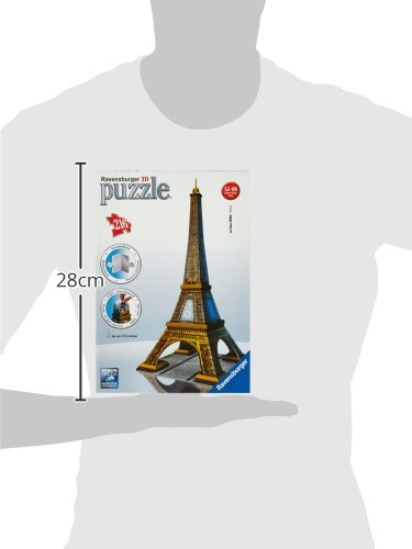 Ravensburger Eiffel Tower 216 Piece 3D Building Set