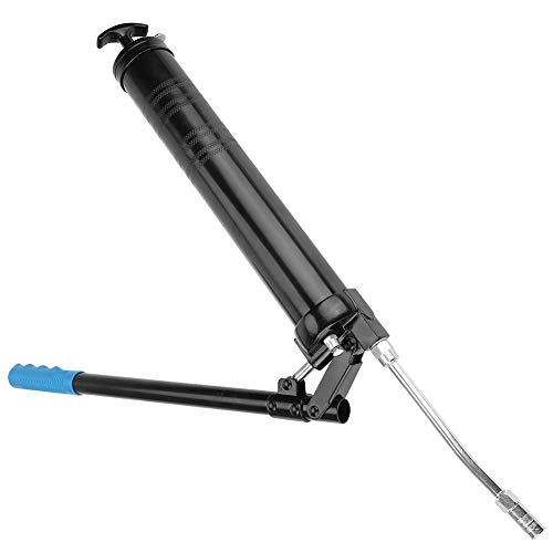Grease Gun, 600cc Heavy Duty High Pressure Grease Gun Manual Level Hose Lubrication Tool - Thumbnail 2