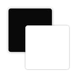 AbleDIY Non Reflective and Reflective 15.850 x 15.850 Inches Black and White Acrylic Display Boards/Background for Tabletop Product Photography
