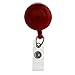 Specialist ID Translucent Red Retractable Badge Reel With Swivel Spring Clip, Sold Individually