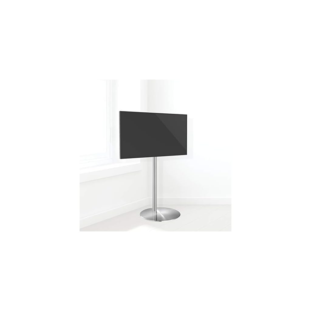 Cavus - FM120/50S - DESIGN TV STÄNDER - Ø 37cm Standfuß Rund Edelstahl