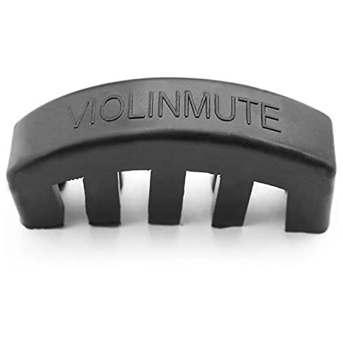 Rubber Violin Practice Mute Combo, 2 Pack Claw Style & 2 Pack Round
