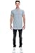 JC DISTRO Hipster Hip Hop Basic Crewneck Hgrey Longline Tshirts w/Side Zipper Medium