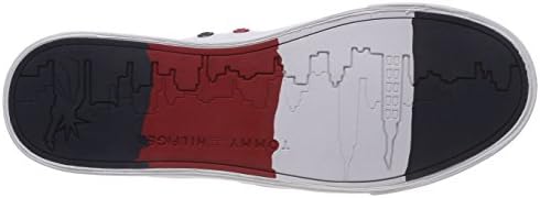 tommy hilfiger flag detail high leather sneaker