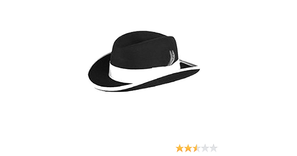 Godfather Homburg Fedora Hat in Black 