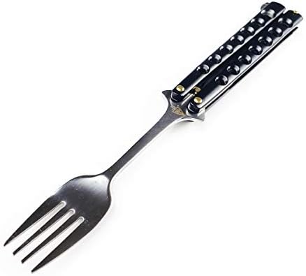 Pacific Solutions Butterfly Knife Fork and Flip Trainer, Black
