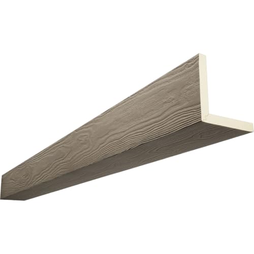 Timberthane Sandblasted Faux Wood Beam, 2-Sided (L-Beam), 10"W x 12"H x 144"L,…