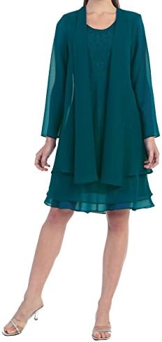 Mother of the Bride Formal Evening Church Gown 8694S-TEAL-L
