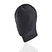 Zentai Hood Mask Elastic Black Breathable Blindfold Cosplay Costume Hood Unisex Headgear (Full Cover)
