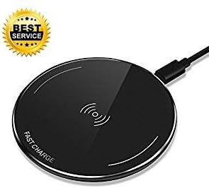 Fast Wireless Charger - Ultra-Thin Mini Portable Qi Wireless Charging Pad for iPhone 8/ X, Samsung Galaxy Galaxy Note 8/ S8 /S7 / S7 Edge / S6 / S6 Edge / S6 Edge Plus / Galaxy Note 5 Nexus 4/5/6/7
