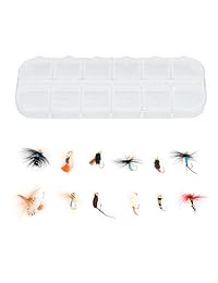 RUNCL   Kit completo de pesca con mosca y carrete Combo Seagull I, kit de iniciación   Fuji A Guides, asiento de carrete de madera maciza, sistema de arrastre de teflón, moscas de pesca hechas a mano (mediana rápida, 9.0 in)