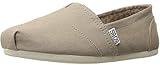 BOBS from Skechers Women's Plush Peace and Love Flat,Taupe,7.5 M US
