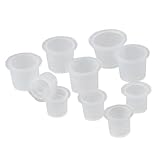 100 x Tattoo Plastic Ink Cups - Select the Size