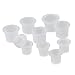 100 x Tattoo Plastic Ink Cups - Select the Size