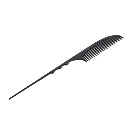 Carbon Fiber Black Salon Hair Styling Hairdressing Cutting Brush Comb