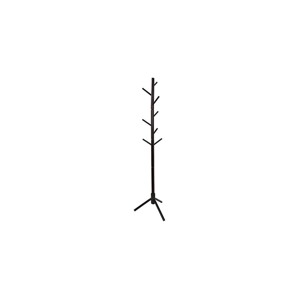Clewiltess Brown Wooden Tree Coat Rack for Clothes, Suits, Accessories LAVORIST