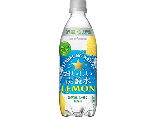ポッカサッポロ おいしい炭酸水レモン500ml × 24本商品画像