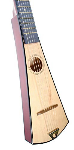 Shop4Omni Steel String Backpacker Travel Guitar with Bag (Natural)