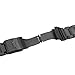 Hstrap Black 18mm Stainless Steel Watch Bands Brushed Finish Watch Strap Double Buckle Bracelet