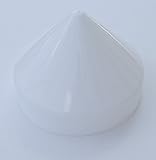Plastic Piling Cone Marine Dock Boat Pylon Edge Post Head White Cover (White, 10.5