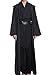 Cosplaysky Adult Tunic Hooded Robe Outfit for Jedi Costume Black Version
