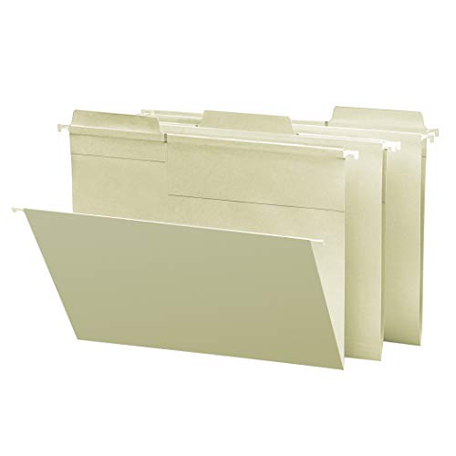 Smead FasTab Hanging File Folder, 1/3Cut Builtin Tab, Letter Size