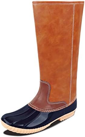 duck boots with plaid lining