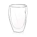 JoyJolt Lacey Double Wall Glasses Set of 2 Thermo Insulated Tumblers 10-Ounces.