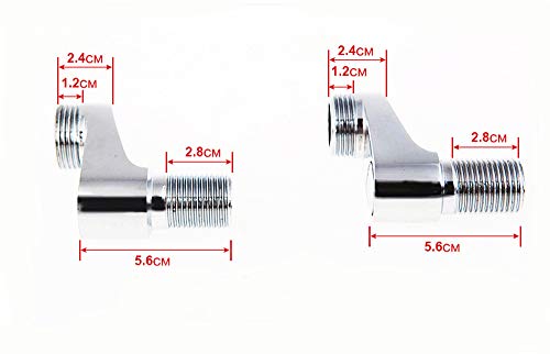image for Set of 2 NUZAMAS BathTub Tap Adapter, Adjustable Swing Arm, 3/4