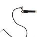 HBuir Leather Dog Protection Training Whip with Rubber Handle Sheathed Agitation Whip Exercise Tool