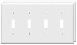 Toggle Light Switch Wall Plates 4-Gang Switch