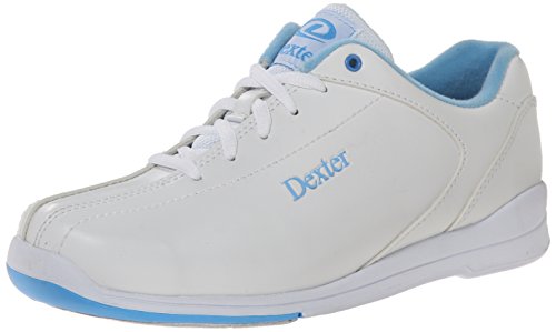 UPC 091502056466, Dexter Women&#39;s Raquel IV Wide Bowling Shoes, White/Blue, 8.5