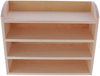 Sanmum Doll Wooden Clothes Rack Garment Organizer Hangers for 1/6 Dolls Handbags Clothes Hats Scarf (Shoes Cabinet)