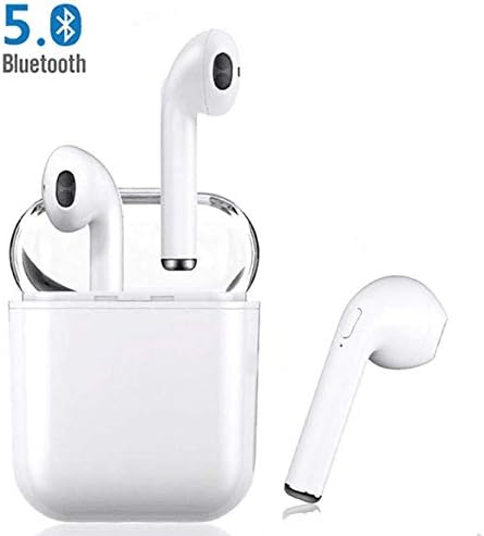 xianshiyingchaishi Bluetooth Headset,Wireless Headset Bilateral Call Bluetooth Headset 5.0 in-Ear Earphones Stereo in-Ear Microphone Built-in Handsfree Headphones for iOS Airpods Android Iphone