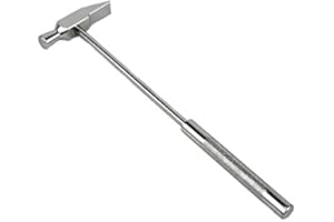 PMC SUPPLIES LLC 8-1/2" Polished Steel Cross Peen Hammer Jewelry Making Metal Forming Texturing Tool